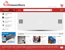 Tablet Screenshot of hdmusicstore.it